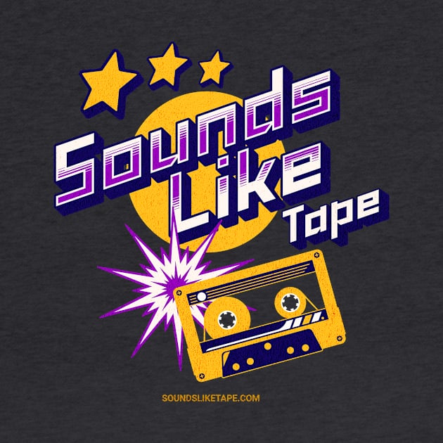 Sounds Like Tape (Yellow & Purple Vintage Cassette) by Soundsliketape